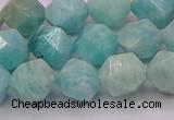 CAM1624 15.5 inches 12mm faceted nuggets amazonite gemstone beads