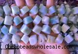 CAM1677 15.5 inches 8*8mm - 14*15mm cube amazonite beads