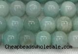 CAM1680 15.5 inches 4mm round natural amazonite beads wholesale