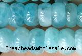 CAM1711 15.5 inches 4.5*8mm rondelle natural amazonite beads