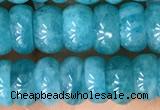 CAM1714 15.5 inches 3*7mm - 4*8mm rondelle natural amazonite beads