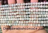 CAM1720 15.5 inches 4mm round amazonite beads wholesale