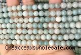 CAM1721 15.5 inches 6mm round amazonite beads wholesale