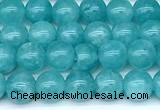 CAM1790 15 inches 6mm round amazonite gemstone beads