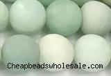 CAM1797 15 inches 8mm round matte amazonite beads