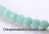 CAM26 faceted round 6mm natural amazonite stone beads wholesale