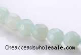 CAM27 faceted round natural amazonite 8mm stone beads Wholesale