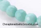 CAM29 natural amazonite faceted round 12mm stone beads Wholesale