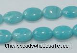 CAM304 15.5 inches 10*14mm oval natural peru amazonite beads wholesale