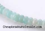 CAM31 4*6mm rondelle natural amazonite gemstone beads Wholesale