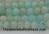 CAM331 15.5 inches 6mm round natural peru amazonite beads