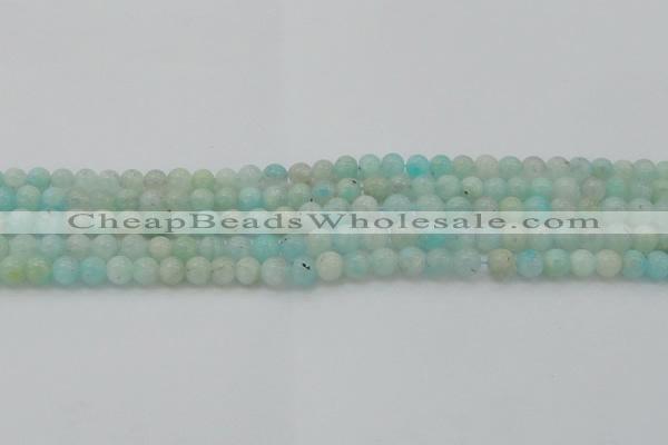 CAM331 15.5 inches 6mm round natural peru amazonite beads