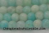 CAM332 15.5 inches 7mm round natural peru amazonite beads