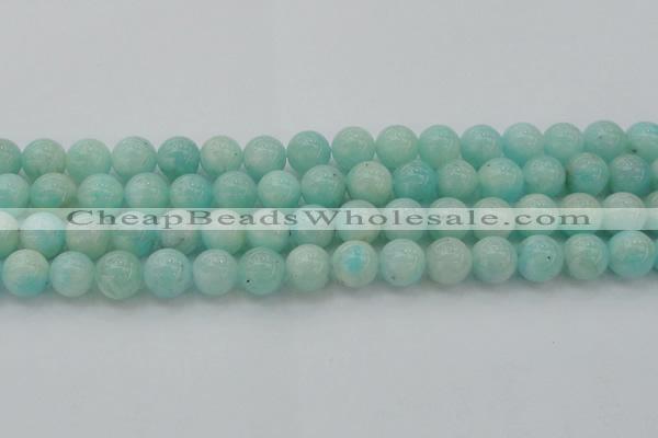 CAM334 15.5 inches 10mm round natural peru amazonite beads