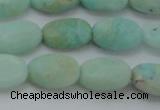 CAM337 15.5 inches 8*12mm oval natural peru amazonite beads