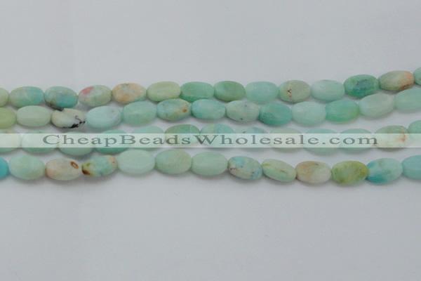 CAM337 15.5 inches 8*12mm oval natural peru amazonite beads