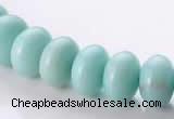 CAM35 natural amazonite 8*12mm rondelle gemstone beads Wholesale