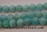 CAM352 15.5 inches 8mm round natural peru amazonite beads wholesale