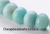 CAM36 10*14mm natural amazonite rondelle beads Wholesale