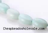 CAM38 flat oval natural amazonite 8*12mm beads Wholesale