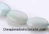 CAM41 13*18mm flat oval natural amazonite beads Wholesale