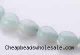 CAM44 8*10mm natural amazonite flat teardrop beads Wholesale