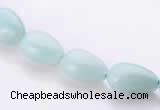 CAM45 8*12mm natural amazonite flat teardrop beads Wholesale