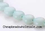 CAM53 10*10mm heart natural amazonite gemstone beads Wholesale