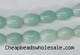 CAM602 15.5 inches 8*11mm rice Chinese amazonite gemstone beads