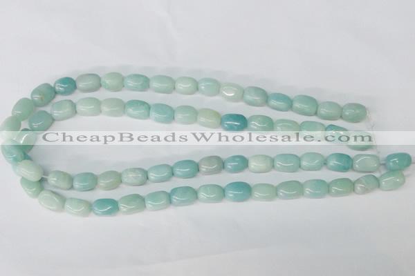 CAM608 15.5 inches 8*12mm nugget Chinese amazonite beads