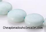 CAM61 coin natural amazonite 18mm gemstone beads Wholesale