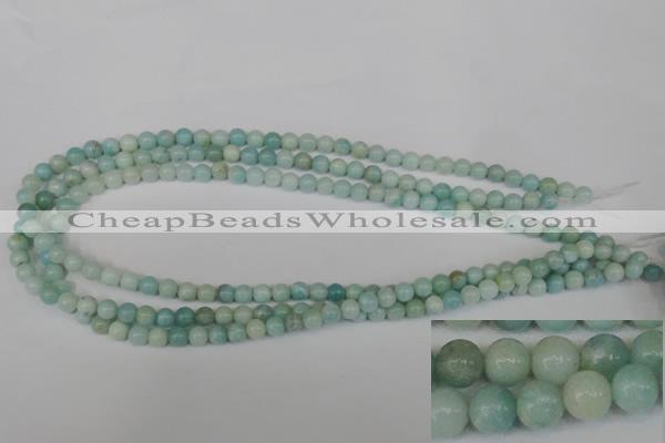 CAM616 15.5 inches 6mm round Chinese amazonite gemstone beads