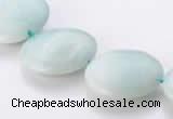 CAM62 natural amazonite 20mm coin gemstone beads Wholesale