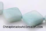 CAM71 6*16*16mm rhombic natural amazonite beads Wholesale