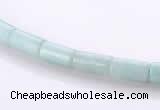 CAM75 4*8mm column natural amazonite gemstone beads wholesale