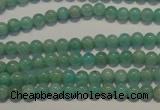 CAM801 15.5 inches 4mm round Brazilian amazonite beads wholesale