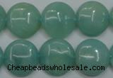 CAM917 15.5 inches 16mm flat round amazonite gemstone beads wholesale