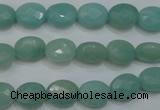 CAM950 15.5 inches 8*10mm faceted oval amazonite gemstone beads wholesale