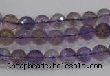 CAN08 15.5 inches 6mm faceted round natural ametrine gemstone beads