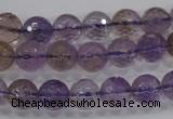 CAN10 15.5 inches 10mm faceted round natural ametrine gemstone beads