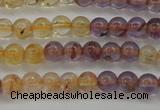 CAN101 15.5 inches 4mm round ametrine beads wholesale