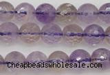 CAN152 15.5 inches 8mm faceted round natural ametrine beads