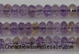 CAN158 15.5 inches 4*6mm faceted rondelle natural ametrine beads