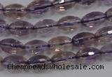 CAN19 15.5 inches 8*12mm faceted rice natural ametrine beads