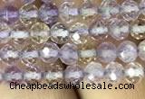 CAN210 15.5 inches 4mm round faceted ametrine beads wholesale