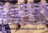 CAN235 15.5 inches 8*12mm faceted oval ametrine beads wholesale