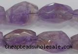 CAN30 15.5 inches 18*25mm faceted nugget natural ametrine beads