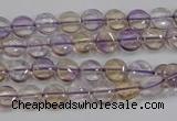 CAN40 15.5 inches 10mm flat round natural ametrine gemstone beads