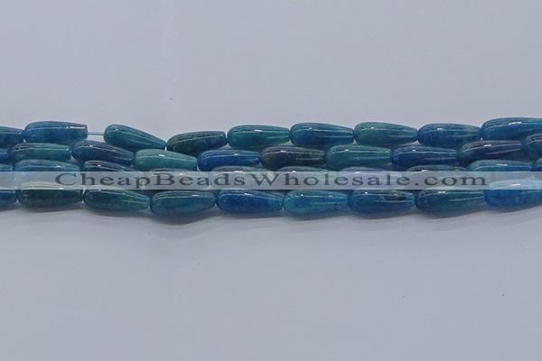 CAP376 15.5 inches 6*16mm teardrop apatite gemstone beads