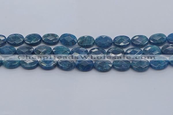 CAP391 15.5 inches 12*16mm faceted oval apatite gemstone beads